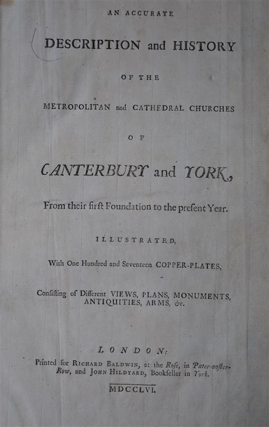 CANTERBURY: Hildyard, John; Dart, John and Drake, Francis - An Accurate Description and History of the Metropolitan and